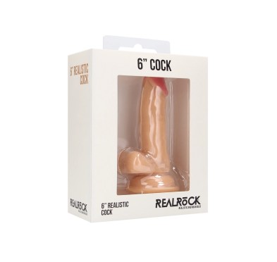 RealRock - Realistyczne dildo z jądrami 15 cm